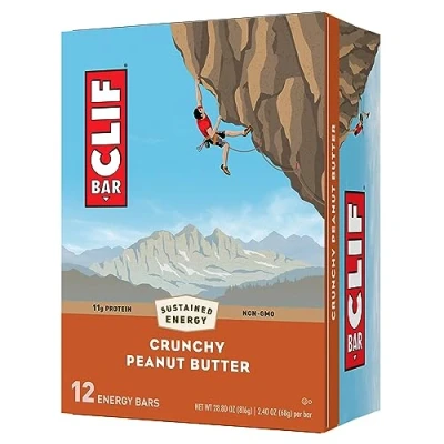 Immagine di Clif Bar Crunchy Peanut Butter Energy Bars, 12 Bars / Box