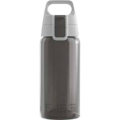 Immagine di Sigg Viva One Anthracite Borraccia Bambini (0,5L), Plastica Priva di Sostanze Nocive con Tappo Ermetico, Bimbi Utilizzabile Una Sola Mano