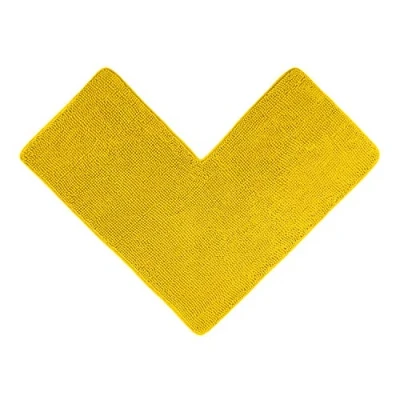 Immagine di WohnDirect Tappetino da Doccia angolare Giallo Ideale per cabine quadrate, può Essere Combinato in Un Set, Antiscivolo e Lavabile tappeti Bagno &amp; 50 x 100 cm