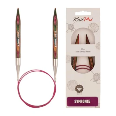 Immagine di KnitPro Symfonie Ferro Circolare con Punte in Legno 9.00mm