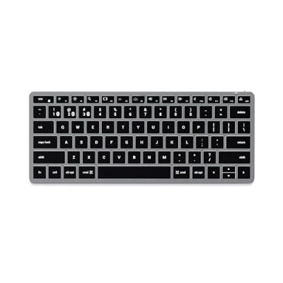Immagine di Satechi Slim X1 Tastiera Wireless Bluetooth Retroilluminata Sync Multi Dispositivo per M2/M1 Macbook Pro/Air, iPad M2 Mac Mini (Grigio Siderale, Layout Inglese Stati Uniti QWERTY)