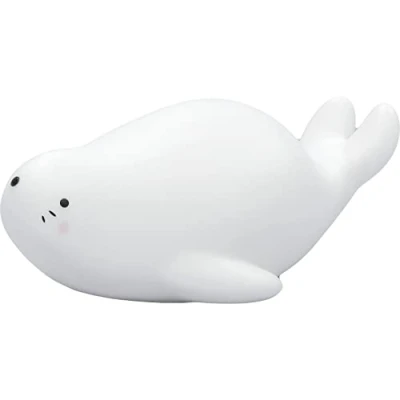 Immagine di Reer Lumilu Lazy Friends Seal, luce notturna, regalo di compleanno per ragazzi e ragazze, 52240 bianco