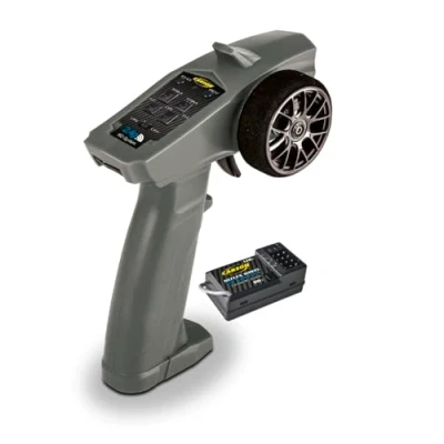 Immagine di Carson 500500109 Reflex Wheel Start 2,4G radio grigio compatibile Tamiya KIT, modellismo, accessori, ricevitore, RC, telecomando 2,4 GHz, funzione trim