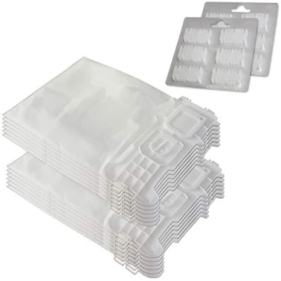 Immagine di Set 12 Sacchetti per aspirapolvere + Profumi adatti Vorwerk Folletto VK 135 136 VK135, VK136 FP FP135/136 con microfibra speciale