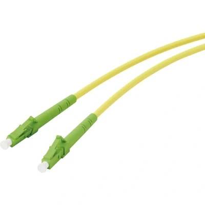 Immagine di Vivanco 45712 fibra ottica cavo di rete, patch LC 3 m Giallo Neon , Verde estremamente sottile, flessibile, interno Nastro in