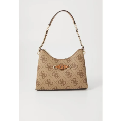 Immagine di Guess IZZY TOP ZIP Shoulder BAG Borsa a mano, Donna, Taglia: One Size, Latte logo