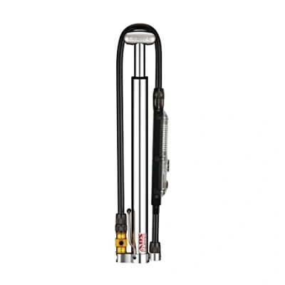 Immagine di Lezyne 1 MP MFDR V206HPDG Mini pompa CNC Micro Floor Drive Digital HPG, 160 PSI, 30 cm, colore: Argento lucido