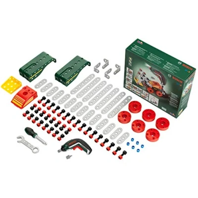 Immagine di Theo Klein 8497 Set da Costruzione Multi Tech con Ixolino Bosch, 107 Pezzi Costruzione, a batterie Luce e Suono, 32 x 27 9,5 cm, Giocattolo per Bambini Partire dai 3 Anni di età