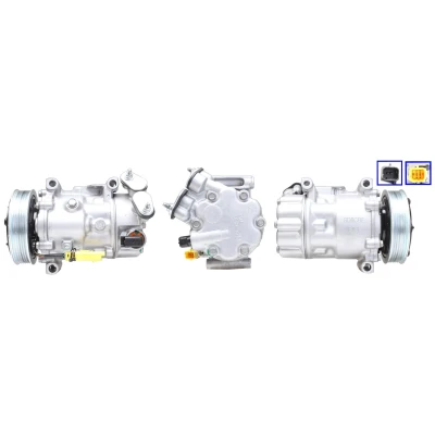 Immagine di LUCAS ACP01100 Compressore Aria Condizionata PAG 46 YF R1234yf con guarnizioni CITROËN: C4 II Cactus
