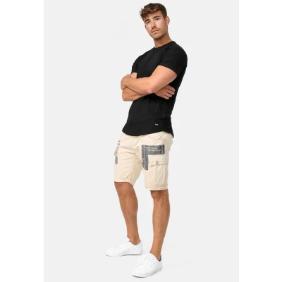 Immagine di Indicode Uomini Jaramillo Cargo Shorts Pantaloncini con 6 Tasche in 100% Cotone Fog M