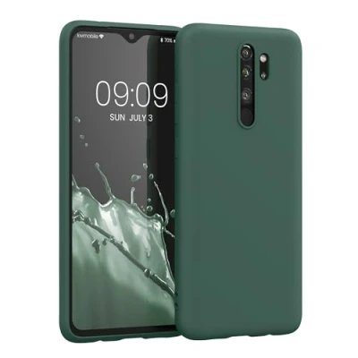 Immagine di kwmobile Custodia Compatibile con Xiaomi Redmi Note 8 Pro Cover Back Case per Smartphone in Silicone TPU Protezione Gommata verde militare