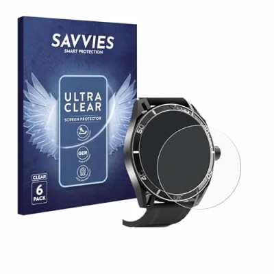 Immagine di savvies (6 Pezzi Pellicola Protettiva per Yuede Smartwatch 1.43&quot; (rotondo) Protezione Schermo Trasparente