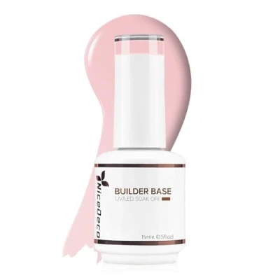 Immagine di Nicedeco 8 in 1 Builder Base Gel Unghie Smalto Semipermanente Nude Ricostruzione Completo (015)15ML