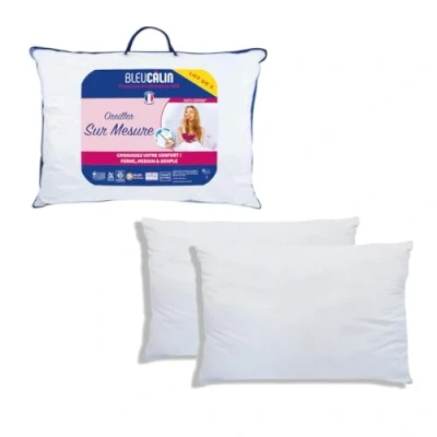 Immagine di Bleu Câlin Cuscino OCRZ60050, Poliestere/Cotone, Bianco, 50 x 70 cm, 2 unità
