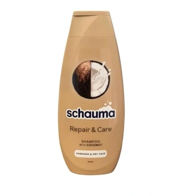 Immagine di Schwarzkopf Schauma Repair e Cura Shampoo, confezione da 2 (2 x 400 ml)