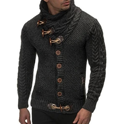 Immagine di Leif Nelson Cardigan, Uomo, Taglia: Large, Anthrazit