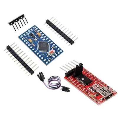 Immagine di TECNOIOT Pro Mini 5V/16MHz + FTDI FT232RL USB a TTL Serial Converter