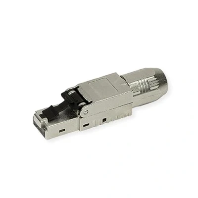 Immagine di ROLINE Connettore RJ 45 confezionato sul campo cat. 6a (classe EA), STP, colore Argento 21.17.0325 (Metallizzato) 1 pz.