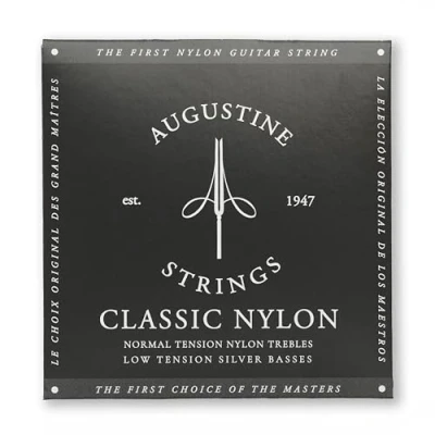 Immagine di Augustine 650407 Corde per Chitarra Classica, Etichetta Nera, Set Standard Cantini, Tensione Normale/Leggera