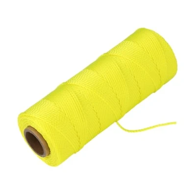 Immagine di Goldblatt Filo per Muratura, Muratura in Nylon Intrecciato, Diametro 1,2 mm x 153 m, Giallo Fluo, Resistente a Intemperie e Usura, Allineamento Pavimenti