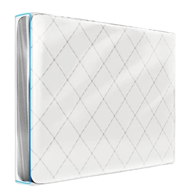 Immagine di Custodia Materasso in Plastica per 135x190 cm (Spessore 30 cm) Sacco con Chiusura a Cerniera Protezione Conservazione, Trasloco Impermeabile e Resistente