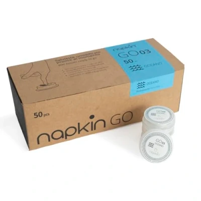 Immagine di Napkin GO 03 Salviettine Oceano Umidificate in capsula, anallergiche Conf. 50pz