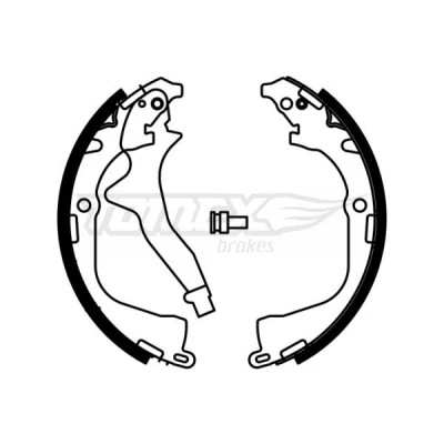 Immagine di TOMEX brakes TX 23 03 Ganasce Freno Assale posteriore 295 57 con leva VOLKSWAGEN: Amarok Pick up