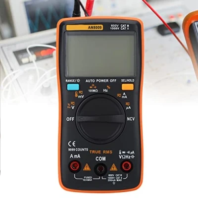 Immagine di Multimetro digitale AN8009 Auto Range con rilevatore automatico di tensione RMS AC/DC Misuratore elettronico Misura Corrente Resistenza