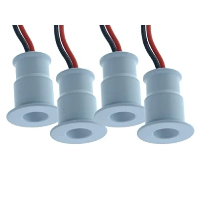Immagine di 1.4 Mini faretti LED da incasso, 12 V 1 W 100 lumen, angolo di luce stretto 30, foro 15 mm, diametro 20 x 25 mm (bianco freddo 6000 K, bianco)