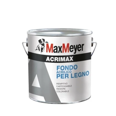 Immagine di Maxmeyer Acrimax fondo acrilico per legno, Bianco, 2.5 L