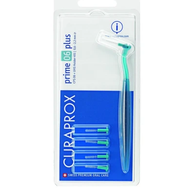 Immagine di CURAPROX CPS 451 SET TURCHESE PRIME PLUS 06 5 SCOVOLINI + 1 SUPPORTO UHS