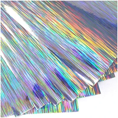 Immagine di fogli DIN A4, autoadesivi, per artisti, plotter, ologramma con glitter, fai da te, set 10 linee
