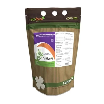 Immagine di CULTIVERS Terra diatomacea macinata 5 kg. 100% Naturale ed Ecologico. Non calcinato con Elevata purezza, Senza trattamenti o residui. Macinazione E551C per Uso Alimentare