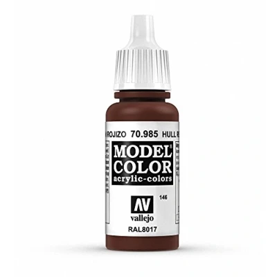 Immagine di Vallejo 70.985 Colore Acrilico Opaco , Marrone (Hull Red), 17 ml, 1 Pezzo