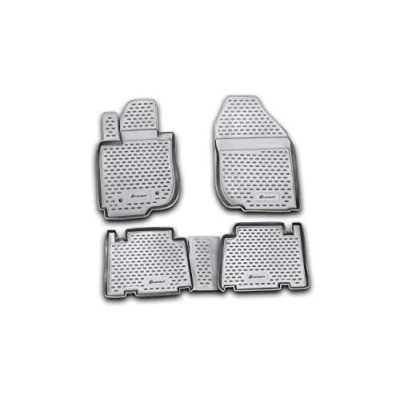 Immagine di Element tappetini in Gomma 3D Premium su Misura Adatti per Toyota RAV 4, MK 3 (III), 2006 &gt;, Fuoristrada 5 Porte, 4 Pezzi.