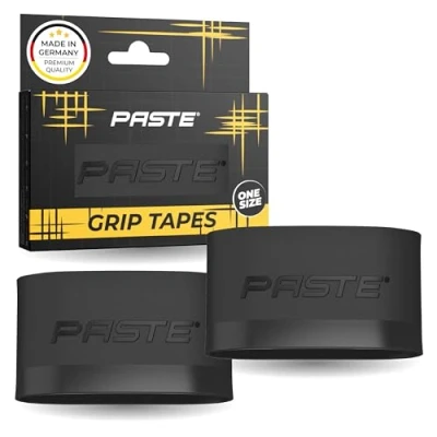 Immagine di PASTE ® Supporto per parastinchi da calcio silicone nero adulto uomo donna e bambino ferma calzettoni Banda Reggi Protezioni tibia tibie Nastro accessori