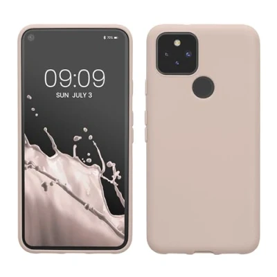 Immagine di kwmobile Custodia Compatibile con Google Pixel 5 Cover Back Case per Smartphone in Silicone TPU Protezione Gommata coconut swirl
