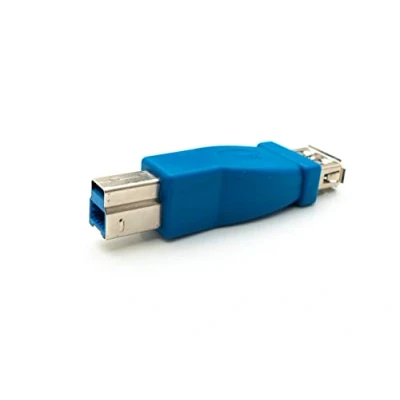 Immagine di System S Adattatore USB 3.0 tipo B maschio A femmina cavo blu