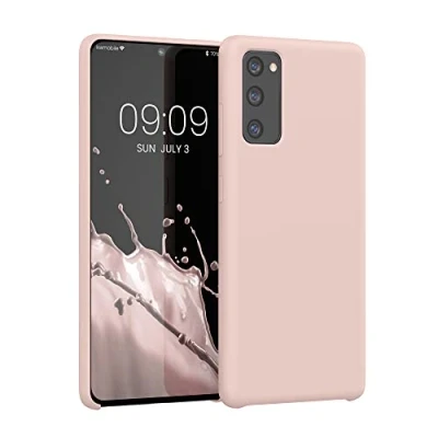 Immagine di kwmobile Cover per Samsung Galaxy S20 FE Custodia Back Case Smartphone in Silicone TPU Protezione Gommata rosa antico matt