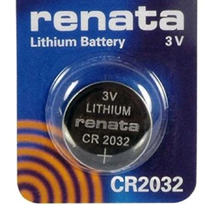 Immagine di Renata, batteria al litio a bottone CR2032, per orologi, da 3 V, DL2032, ECR 2032, BR 2032
