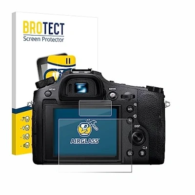 Immagine di brotect Pellicola Protettiva Vetro per Sony Cyber Shot DSC RX10 IV Protezione Schermo [Durezza Estrema 9H, Chiaro]