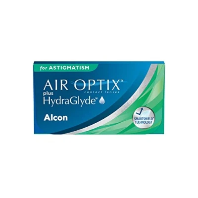 Immagine di Air Optix Plus HydraGlyde for Astigmatism Lenti a Contatto Mensili, 3 Lenti, BC 8.7 mm, DIA 14.5 CYL 2.25, Asse 160, +0.5 Diopt