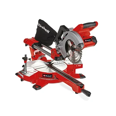 Immagine di Troncatrice e sega per tagli obliqui con funzione di trazione Einhell Power X Change TE SM 36/210 Li Solo