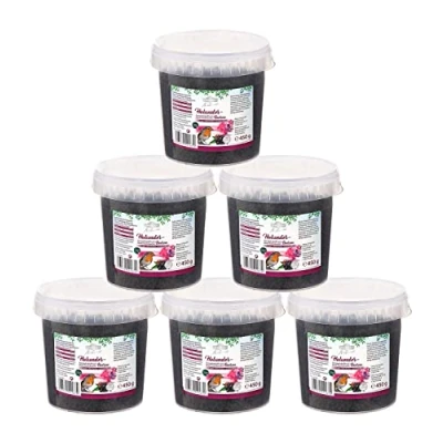 Immagine di Dehner Premium Natura mangime per uccelli selvatici, bacche di sambuco, 6 x 450 g (2,7 kg)
