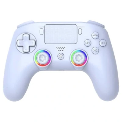 Immagine di SUBSONIC Controller per PS5 wireless con paddle e LED programmabili, vibrazione funzione touch bianco