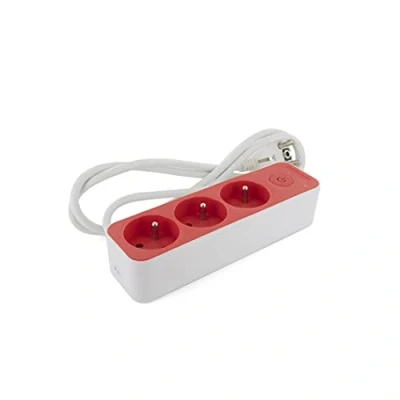 Immagine di CHACON Blocco multipresa 3 x 16 A, 1,5 m, colore: Bianco/Rosso