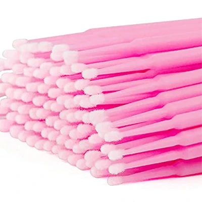 Immagine di 100 pezzi Micro Pennelli Applicatori Ciglia,Micro Monouso Applicatori,Microbrush Extension Ciglia,Microbrush Monouso,Micro Spazzole Bacchette,per Ciglia Estensioni,Trucco