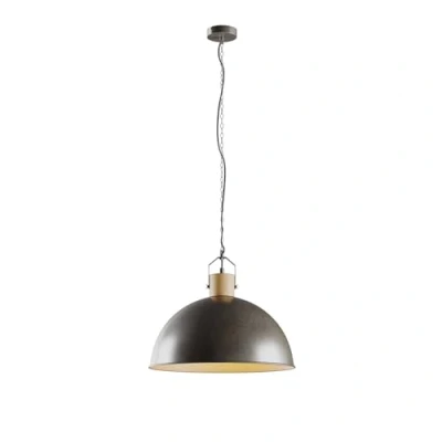 Immagine di lampada a sospensione &#039;Holgar&#039; dimmerabile (Industriale) colore Verde, in Metallo ad es. Soggiorno &amp; Sala da pranzo (1 luce, E27) di Lindby sospensione, soffitto,