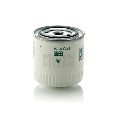 Immagine di MANN FILTER W 920/21 Filtro olio 3/4 16 UNF con una valvola blocco arretramento ad avvitamento FIAT: Uno Hatchback, ALFA ROMEO: 155, 164