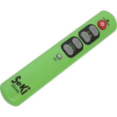 Immagine di Seki 311804, telecomando con tasti grandi, sottile, di colore verde.